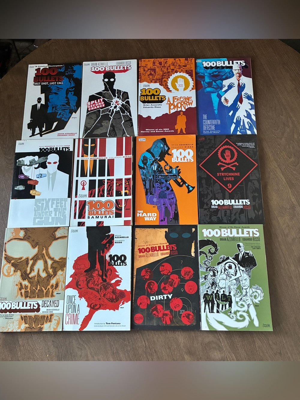 100 Bullets  Lot Vol. 1, 2, 4, 5, 6, 7, 8, 9, 10, 11, 12, 13 Missing book #3